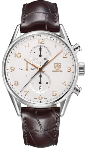 TAG Heuer Carrera Calibre 1887 43 Stainless Steel / Silver / Alligator